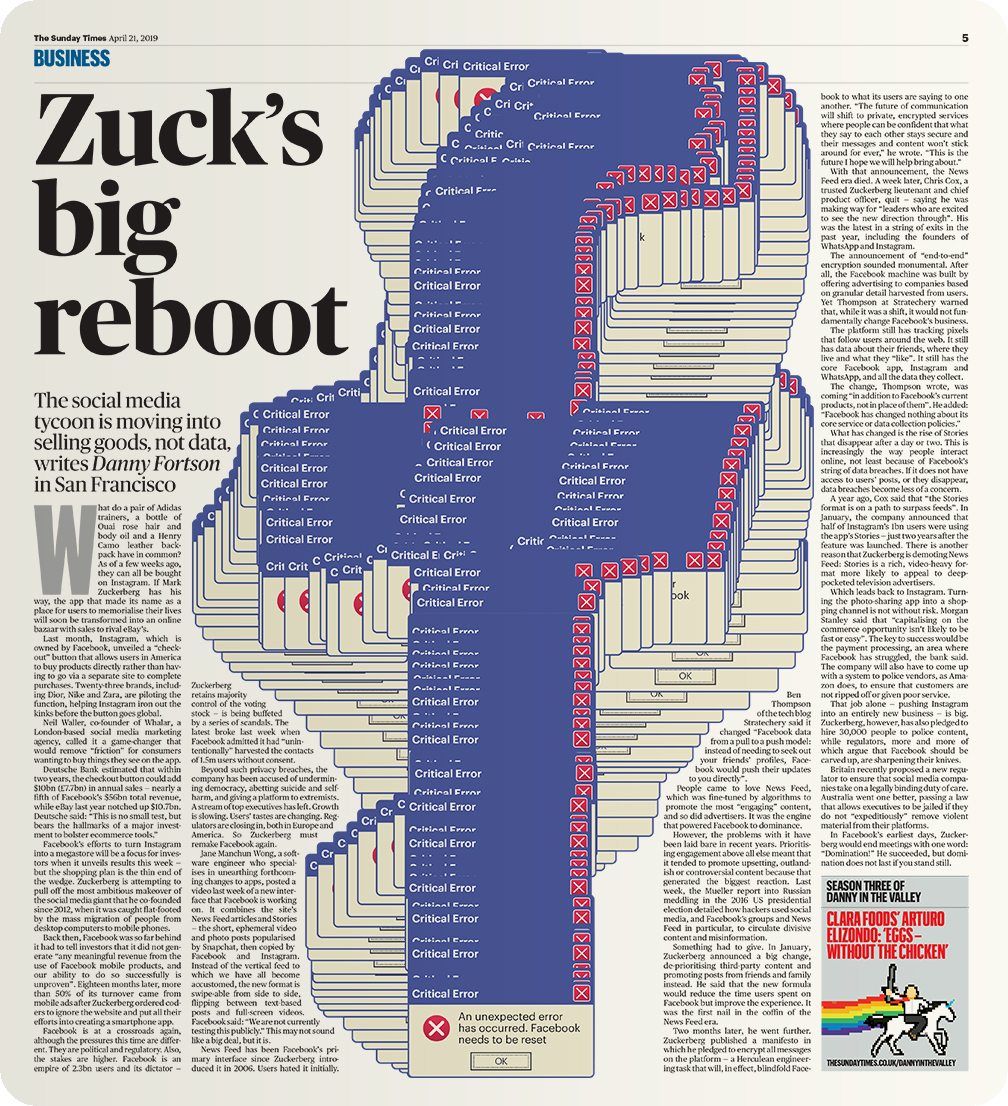 Facebook Illustration for The Sunday Times