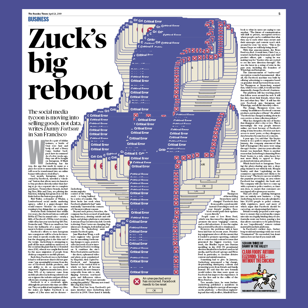 Facebook illustration for The Sunday Times